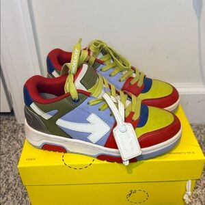 Off-White Multicolor Kids Sneakers